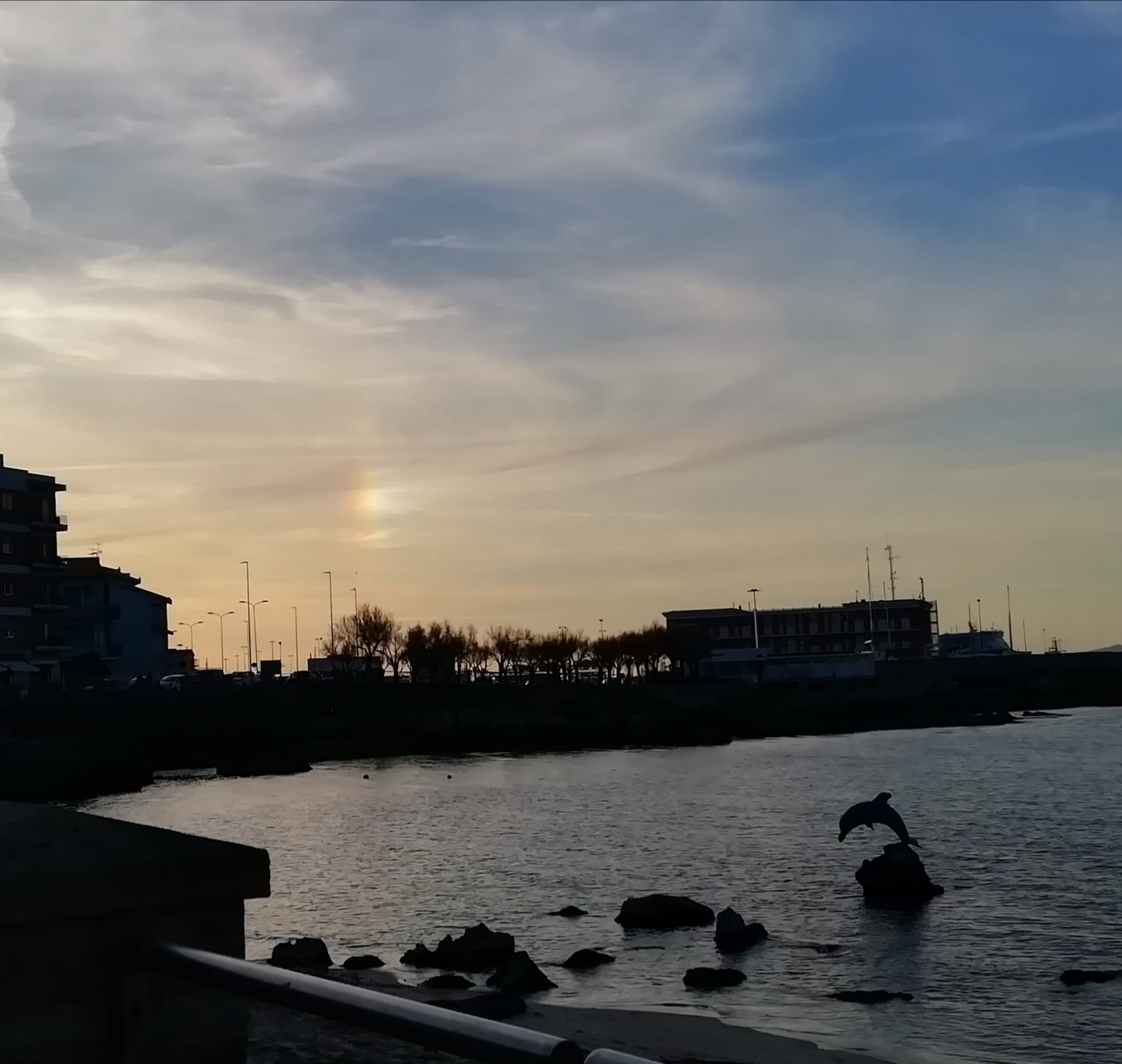 Scoglio Lungo al tramonto