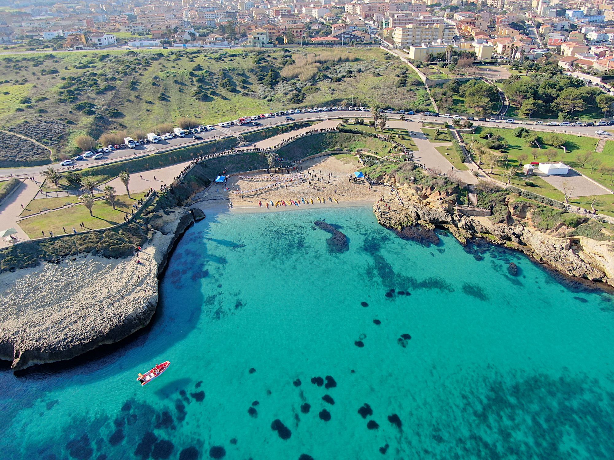 Stunning coastal view of Sardinia with crystal blue waters